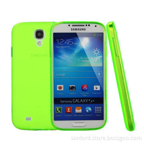 Frosted TPU Cases for Samsung S4/i9500, with Dust-proof Plugs